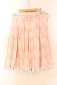 Franche Lippee / 水玉プリーツスカート  ピンク O-25-12-15-029-LO-SK-IG-OS