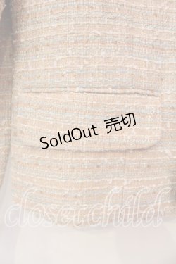 画像4: PINK HOUSE / ファー使いファンシーツイードジャケット M ピンクミックス系 O-25-12-15-030-LO-JA-OW-OS