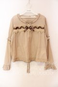 PINK HOUSE / ケミカルレース使いブラウス  ブラウン系 O-25-12-15-031-LO-BL-OW-OS