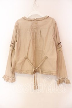 画像5: PINK HOUSE / ケミカルレース使いブラウス  ブラウン系 O-25-12-15-031-LO-BL-OW-OS