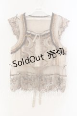 PINK HOUSE / ロココレース使いベスト  ブラウン O-25-12-15-034-LO-TO-OW-OS