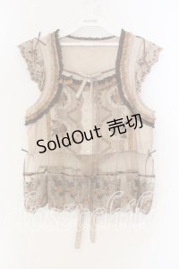 PINK HOUSE / ロココレース使いベスト  ブラウン O-25-12-15-034-LO-TO-OW-OS