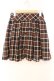 画像1: LODISPOTTO / チェック柄スカート  ブラウン O-25-12-16-039-LO-TO-IG-OS (1)