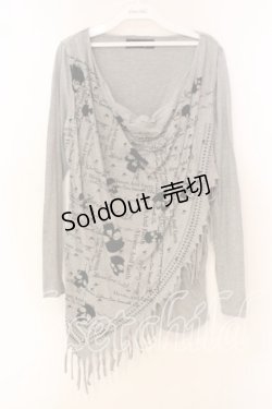 画像1: HEAVEN and Earth / スカーフ風カットソー  グレー O-25-12-16-041-PU-TO-IG-OS