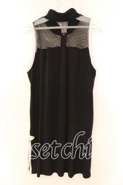 画像4: Qutie Frash / メッシュスリットタンク  ブラック×ホワイト O-25-12-16-003-QU-TO-OW-OS