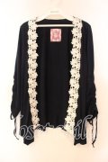 Honey Bunch / レース配色トッパーカーディガン 1 ネイビー×シロ O-25-12-16-047-LO-TO-IG-OS