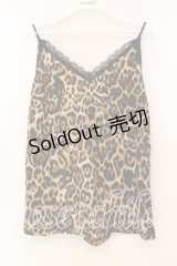 ACDC RAG / レオパードキャミソール LL ブラウン O-25-12-16-048-PU-TO-IG-OS
