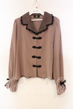 画像1: Rojita / チャイナ風テーラードブラウス  ピンク O-25-12-16-049-LO-BL-IG-OS