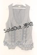 axes femme / ブローチ付きベスト M グレー O-25-12-16-053-AX-TO-IG-OS