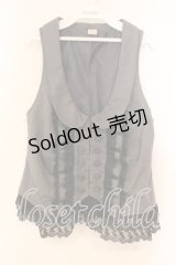 axes femme / ブローチ付きベスト M グレー O-25-12-16-053-AX-TO-IG-OS