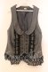 画像1: axes femme / ブローチ付きベスト M グレー O-25-12-16-053-AX-TO-IG-OS (1)
