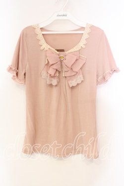 画像1: axes femme / bigリボンプルオーバー M ピンク O-25-12-16-054-AX-TO-IG-OS