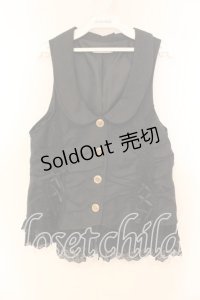 axes femme / レースアップベスト M クロ O-25-12-16-055-AX-TO-IG-OS