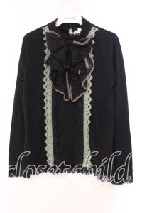 axes femme / レースBigリボンカットソー M クロ O-25-12-16-062-AX-TO-IG-OS