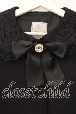 画像2: Ank Rouge / リボンレースドーリーコート  クロ O-25-12-16-063-CA-CO-IG-OS