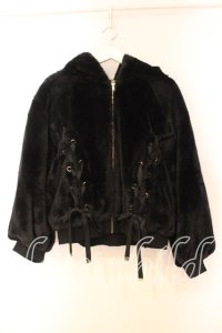 Rojita / レースアップファーブルゾン  クロ O-25-12-16-064-LO-JA-IG-OS