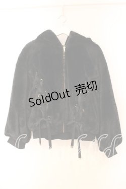 画像1: Rojita / レースアップファーブルゾン  クロ O-25-12-16-064-LO-JA-IG-ZT1219Z