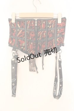 画像1: Qutie Frash / ベルト付きコルセット  レッド O-25-12-16-065-QU-TO-OW-OS