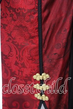 画像3: Qutie Frash / チャイナインナーチュニック  レッド O-25-12-16-068-QU-TO-OW-OS