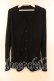 画像1: franche lippee black / バックプリーツカーディガン Ｍ クロ O-25-12-16-072-LO-TO-IG-OS (1)