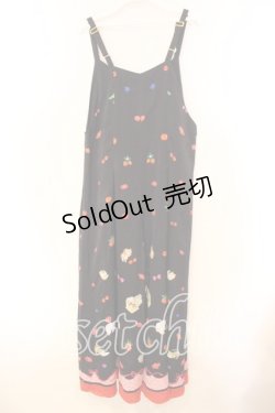 画像3: Franche Lippee / いたずらねこつなぎ  ネイビー O-25-12-16-076-LO-OP-IG-OS