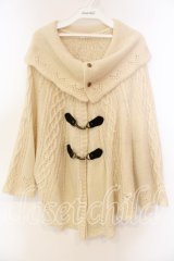 axes femme / オフタートルニットポンチョ  オフシロ O-25-12-16-080-AX-TO-IG-OS