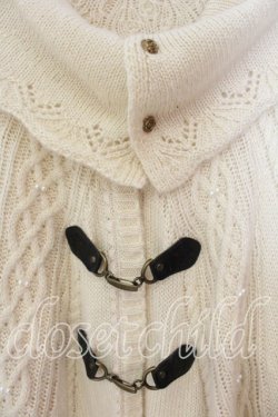 画像2: axes femme / オフタートルニットポンチョ  オフシロ O-25-12-16-080-AX-TO-IG-OS