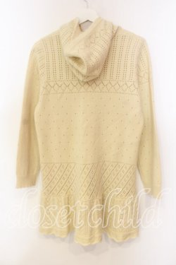 画像3: PINK HOUSE / モチーフニットロングカーディガン  アイボリー O-25-12-16-081-LO-TO-IG-OS