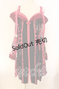 Qutie Frash / オフショル着物カーディガン  ピンク O-25-12-16-082-QU-TO-IG-OS