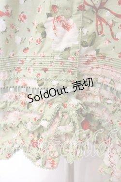 画像3: PINK HOUSE / オーナメントローズプリントワンピース  ミント O-25-12-16-084-LO-OP-IG-OS