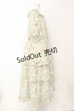 画像4: PINK HOUSE / オーナメントローズプリントワンピース  ミント O-25-12-16-084-LO-OP-IG-OS