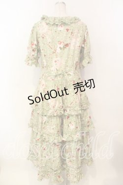 画像5: PINK HOUSE / オーナメントローズプリントワンピース  ミント O-25-12-16-084-LO-OP-IG-OS