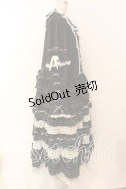 画像5: PINK HOUSE / はしごリボンレースワンピース  クロ O-25-12-16-085-LO-OP-IG-OS