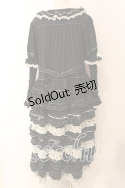 画像7: PINK HOUSE / はしごリボンレースワンピース  クロ O-25-12-16-085-LO-OP-IG-OS