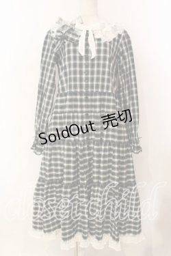 画像1: PINK HOUSE / PINK HOUSE×misako aoki チェックワンピース  グリーン O-25-12-16-086-LO-OP-IG-OS
