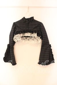 MARBLE / 姫袖用ショート丈モダンジャケット  ネイビーチェック O-25-12-16-087-GO-JA-IG-OS