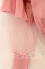 画像2: lilLilly / チュール切替フリルニット F ピンク O-25-12-16-088-LO-TO-IG-ZT552 (2)