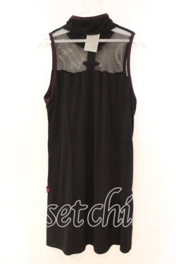 画像4: Qutie Frash / メッシュスリットタンク  ブラック×パープル O-25-12-16-011-QU-TO-OW-OS