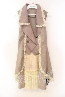 画像1: h.NAOTO / VAPOR VEST  ベージュ O-25-12-16-012-HN-TO-IG-OS