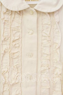 画像2: PINK HOUSE / デニムフリルブラウス  クリーム O-25-12-16-014-LO-BL-IG-OS