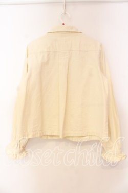 画像4: PINK HOUSE / デニムフリルブラウス  クリーム O-25-12-16-014-LO-BL-IG-OS