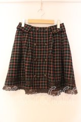 axes femme / 衿付きミニスカート  グリーン O-25-12-16-015-AX-SK-IG-OS