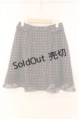 axes femme / 衿付きミニスカート  グリーン O-25-12-16-015-AX-SK-IG-OS