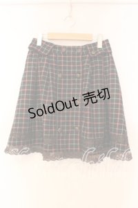 axes femme / 衿付きミニスカート  グリーン O-25-12-16-015-AX-SK-IG-OS