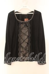 axes femme / レジメ柄レースup PO Ｍ クロ O-25-12-16-017-AX-TO-IG-OS