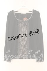 axes femme / レジメ柄レースup PO Ｍ クロ O-25-12-16-017-AX-TO-IG-OS