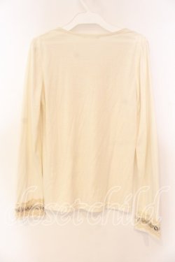 画像2: axes femme / プチローズ配色インナーカットソー  アイボリー O-25-12-16-019-AX-TO-IG-OS