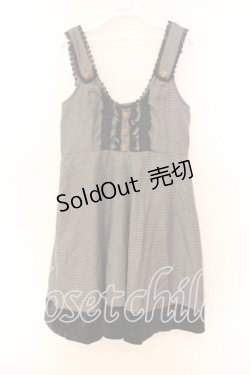 画像1: axes femme / 千鳥格子ジャンパースカート  クロ×グレー O-25-12-16-020-AX-OP-IG-OS