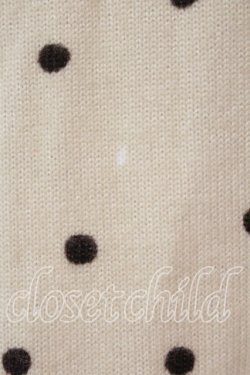 画像2: axes femme / ドット柄衿付きプルオーバー  アイボリー O-25-12-16-021-AX-TO-IG-OS