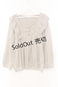 axes femme / ニットライトトップス Ｍ ベージュ O-25-12-16-022-AX-TO-IG-OS